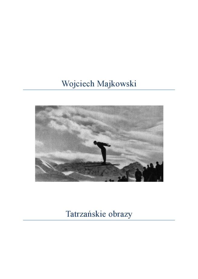 Tatrzańskie obrazy (tomik) okładka strona tytułowa